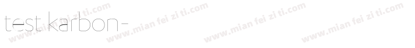 test karbon字体转换